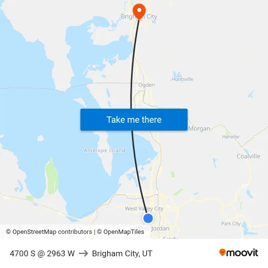 4700 S @ 2963 W to Brigham City, UT map