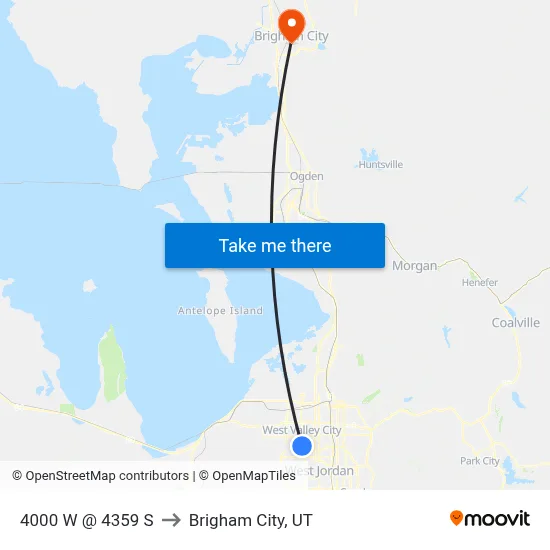 4000 W @ 4359 S to Brigham City, UT map