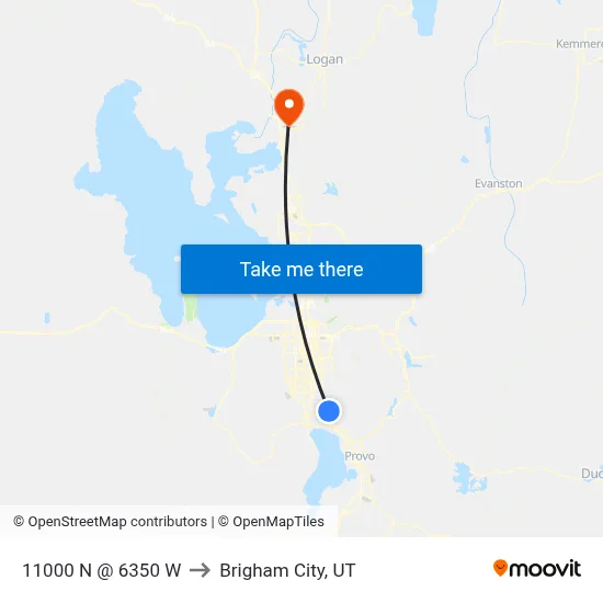 11000 N @ 6350 W to Brigham City, UT map