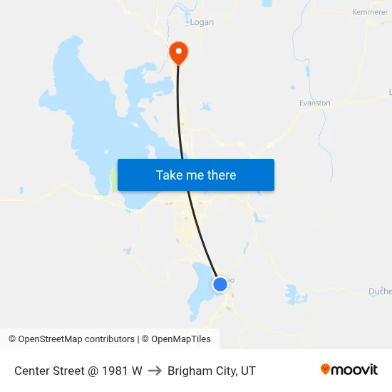 Center Street @ 1981 W to Brigham City, UT map