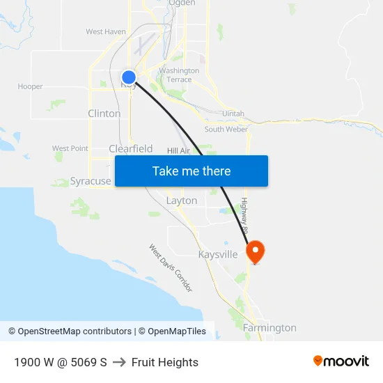 1900 W @ 5069 S to Fruit Heights map