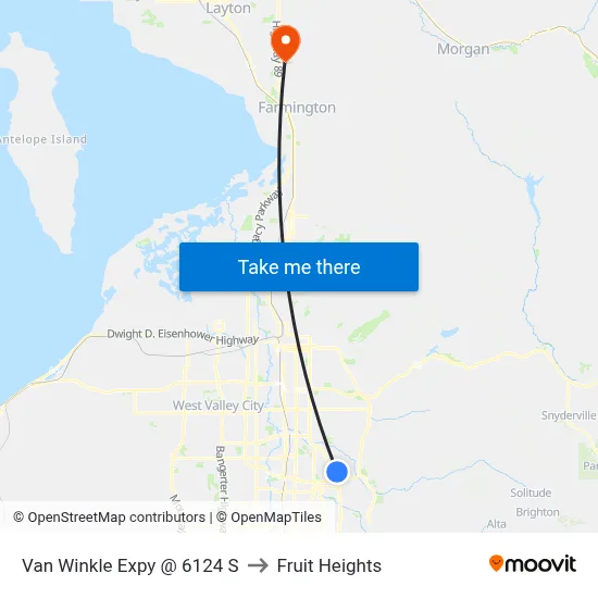 Van Winkle Expy @ 6124 S to Fruit Heights map