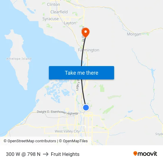 300 W @ 798 N to Fruit Heights map