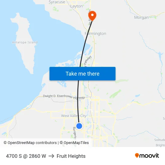4700 S @ 2860 W to Fruit Heights map