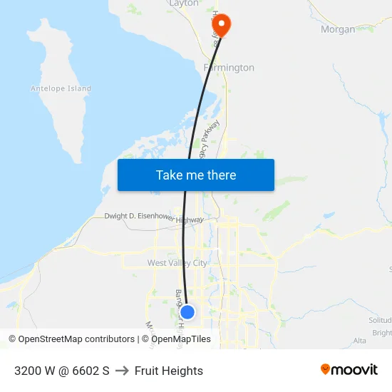 3200 W @ 6602 S to Fruit Heights map