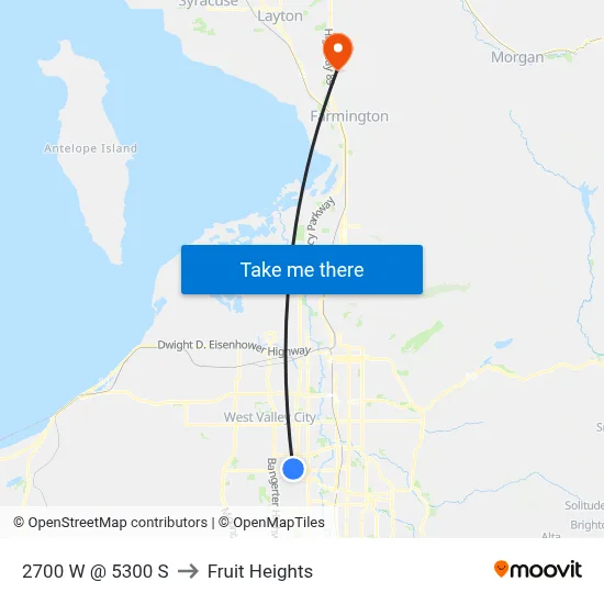 2700 W @ 5300 S to Fruit Heights map