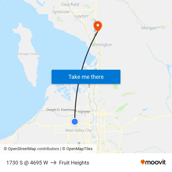 1730 S @ 4695 W to Fruit Heights map