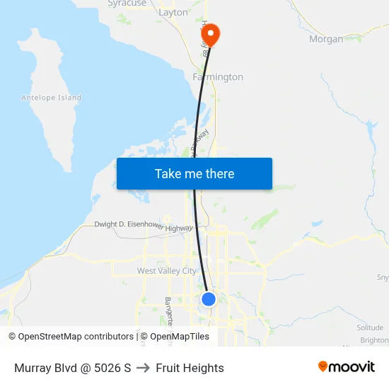 Murray Blvd @ 5026 S to Fruit Heights map