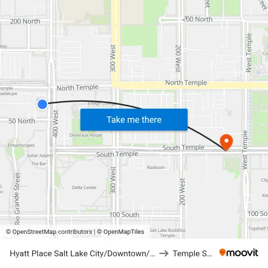 Hyatt Place Salt Lake City/Downtown/The Gateway to Temple Square map