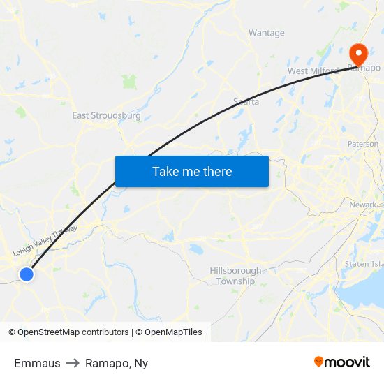 Emmaus to Emmaus map