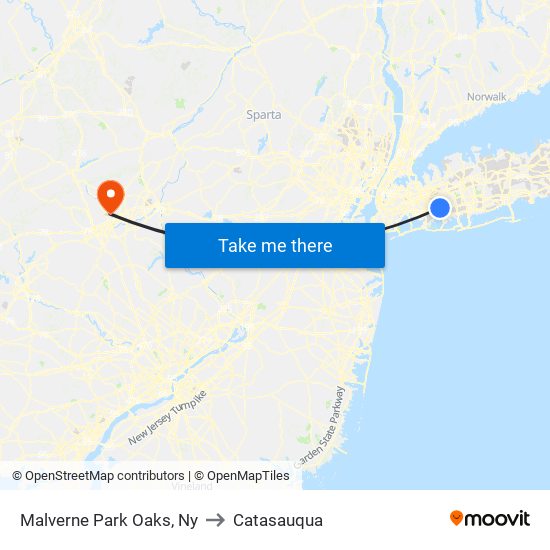 Malverne Park Oaks, Ny to Catasauqua map