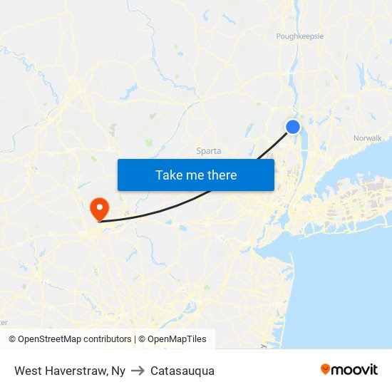 West Haverstraw, Ny to Catasauqua map