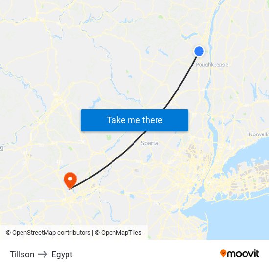 Tillson to Egypt map