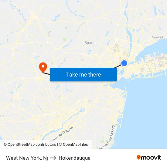 West New York, Nj to Hokendauqua map