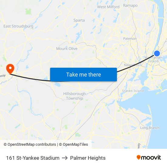 161 St-Yankee Stadium to Palmer Heights map