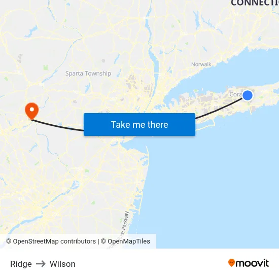 Ridge to Wilson map
