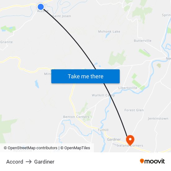 Accord to Gardiner map