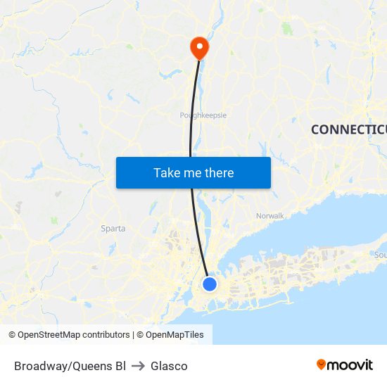 Broadway/Queens Blvd to Glasco map