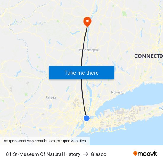 81 St-Museum Of Natural History to Glasco map