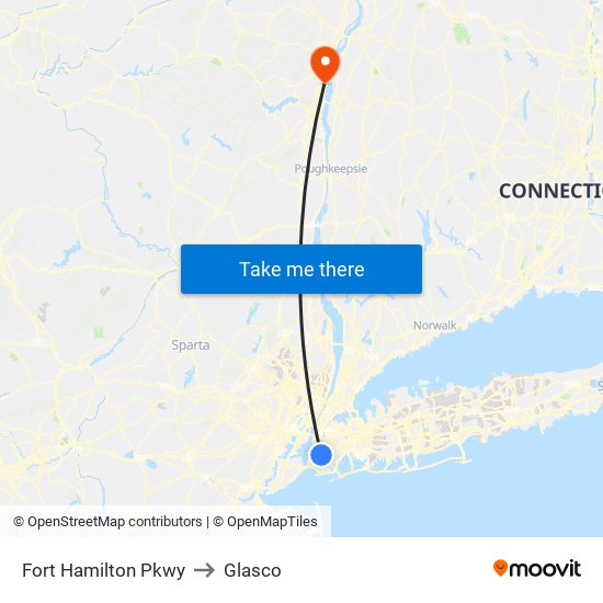Fort Hamilton Pkwy to Glasco map