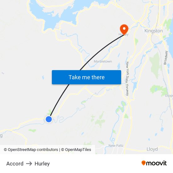 Accord to Hurley map