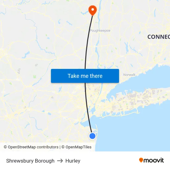 Shrewsbury Borough to Hurley map