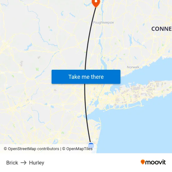 Brick to Hurley map