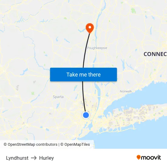 Lyndhurst to Hurley map