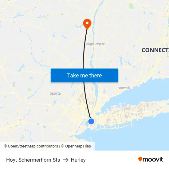 Hoyt-Schermerhorn Sts to Hurley map
