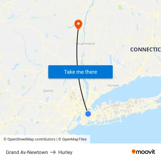 Grand Av-Newtown to Hurley map
