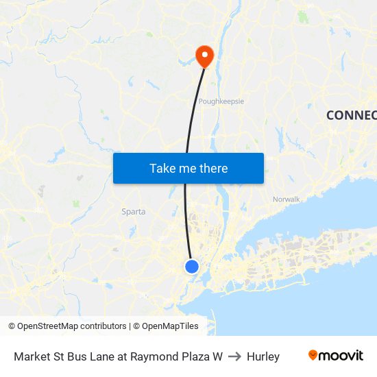 Market St Bus Lane at Raymond Plaza W to Hurley map