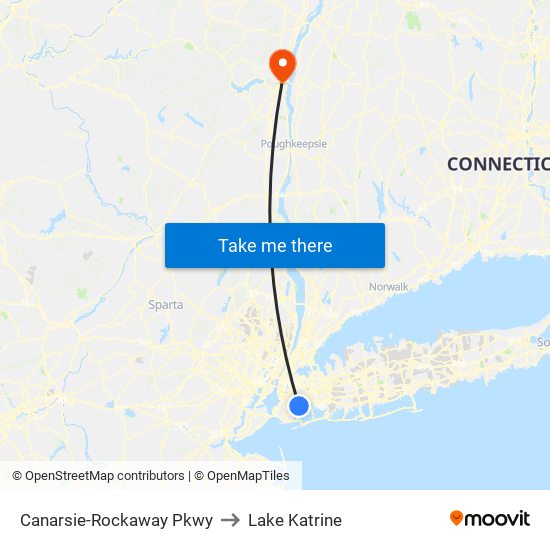 Canarsie-Rockaway Pkwy to Lake Katrine map