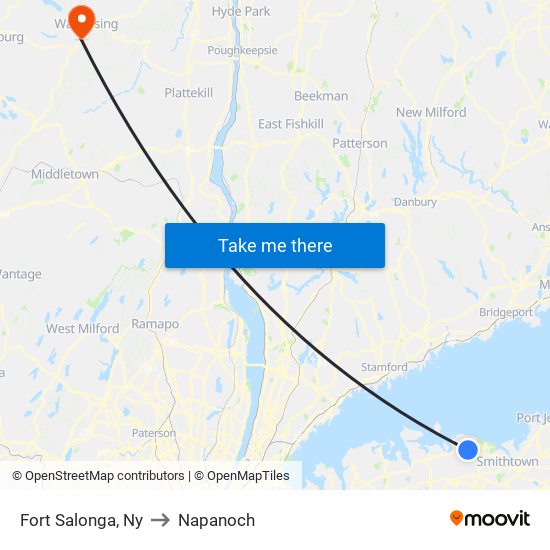 Fort Salonga, Ny to Napanoch map