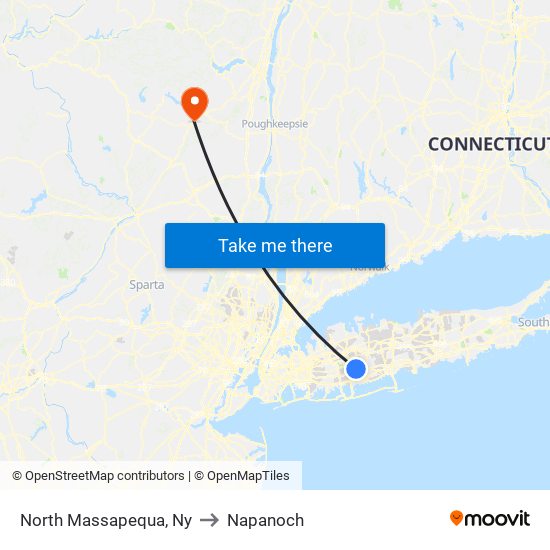 North Massapequa, Ny to Napanoch map