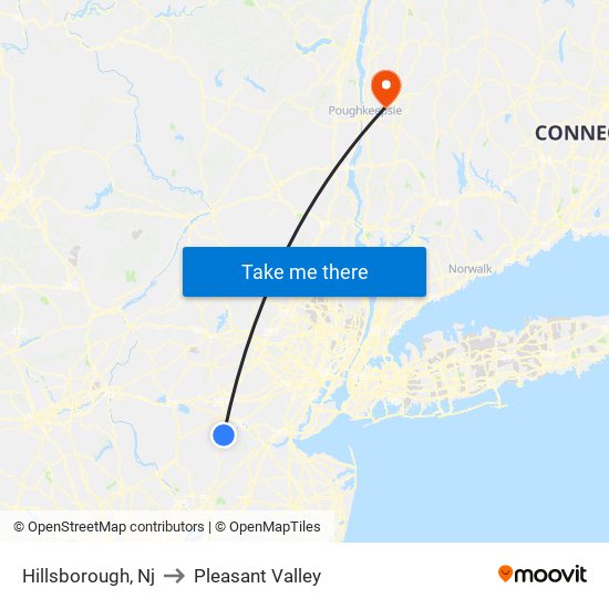 Hillsborough, Nj to Pleasant Valley map