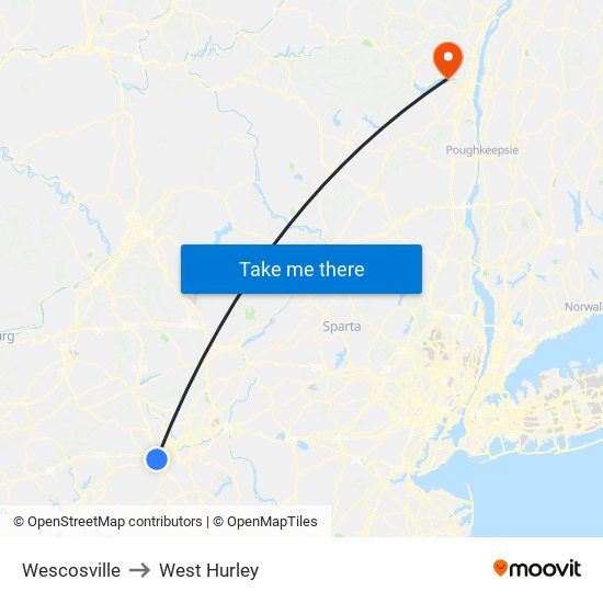 Wescosville to West Hurley map