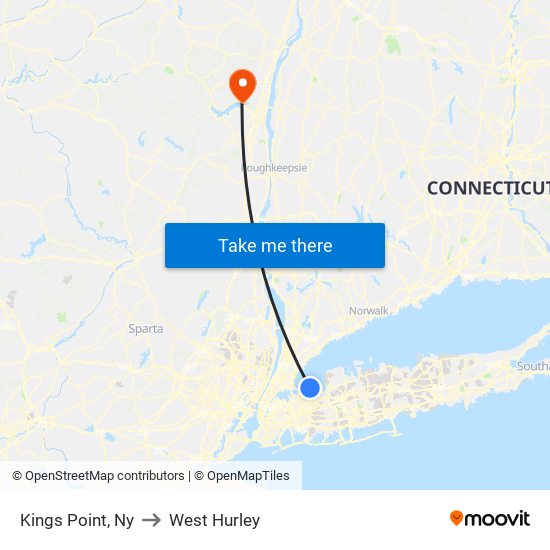 Kings Point, Ny to West Hurley map