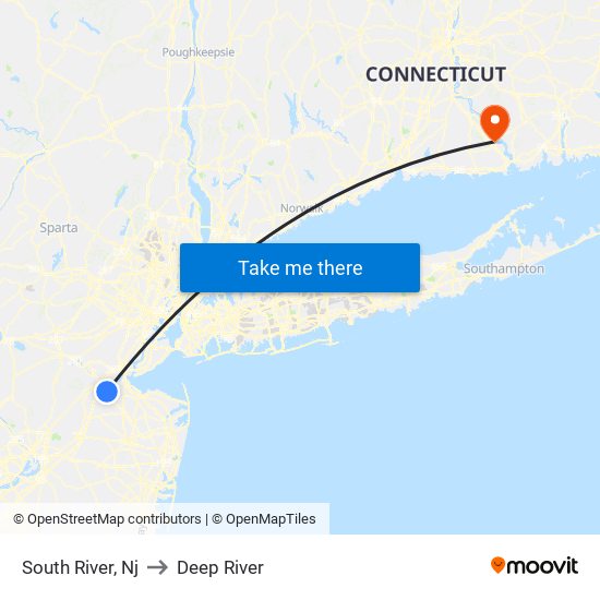 South River, Nj to Deep River map