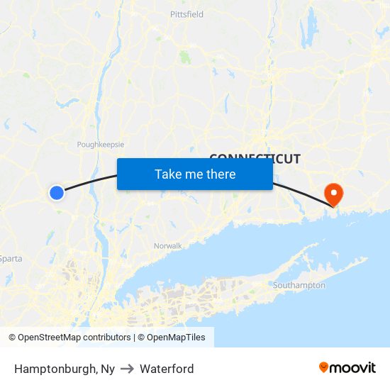 Hamptonburgh, Ny to Waterford map