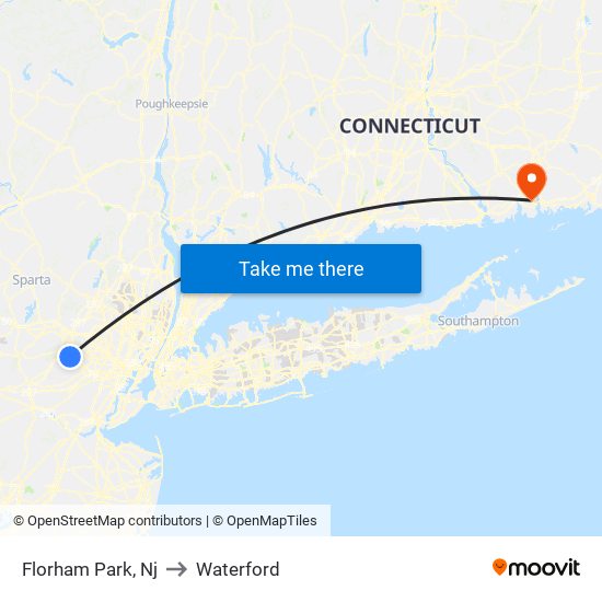 Florham Park, Nj to Waterford map