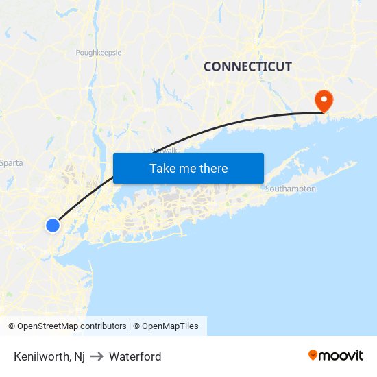 Kenilworth, Nj to Waterford map