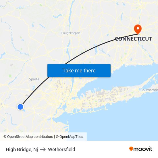 High Bridge, Nj to Wethersfield map