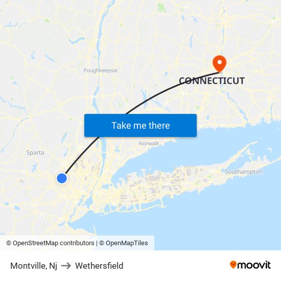 Montville, Nj to Wethersfield map