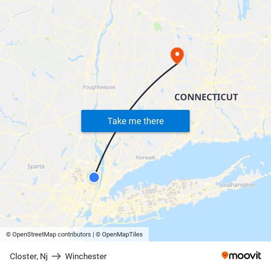 Closter, Nj to Winchester map