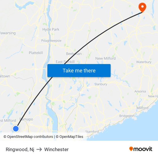 Ringwood, Nj to Winchester map