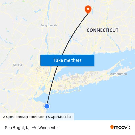 Sea Bright, Nj to Winchester map