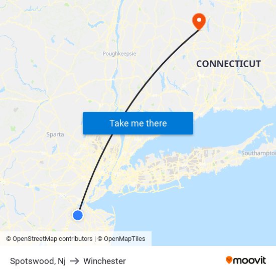 Spotswood, Nj to Winchester map