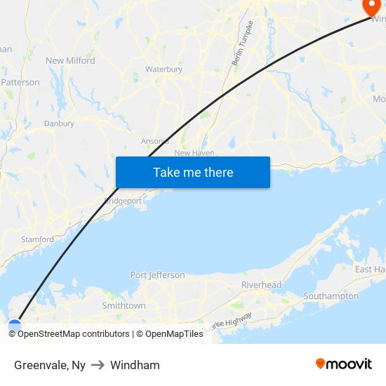 Greenvale, Ny to Windham map