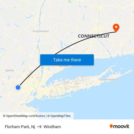 Florham Park, Nj to Windham map