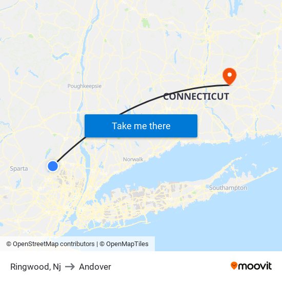 Ringwood, Nj to Andover map